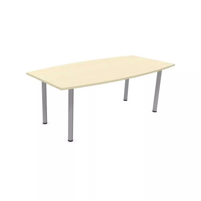 ELOISE│Table conférence tonneau 25mm 6 personnes 4 pieds 200x100