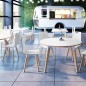 EVASION│Table ronde ø 120 x H 73.5 cm│2 coloris de plateaux / Pied hêtre massif EVASION│Table ronde ø 120 x H 73.5 cm│2 coloris de plateaux / Pied hêtre massif