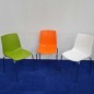 RIO│Lot de 3 chaises de collectivité coque