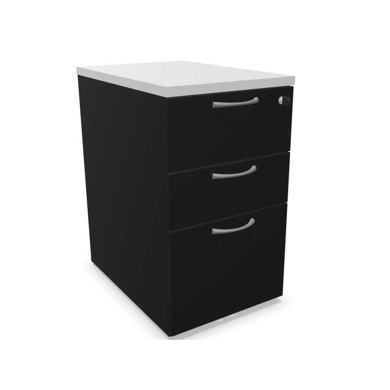 COMFORT│Caisson Hauteur bureau structurex profondeur 60 ou 80 cm Bicolore