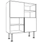 PRESTIGE│Rangement 2 portes L 100