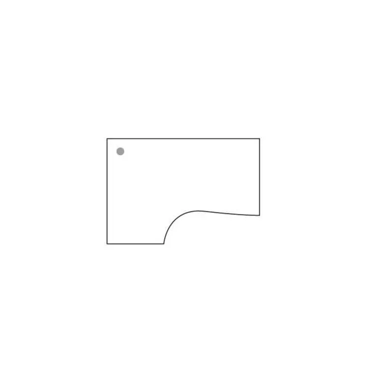 PARTAGE│Bureau compact avec retour 90°