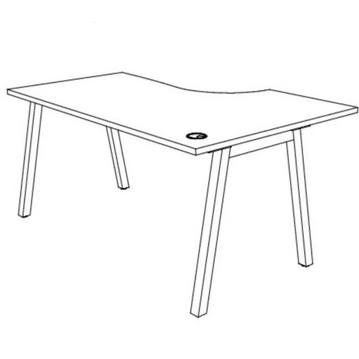 PARTAGE│Bureau compact avec retour 90°