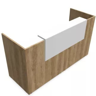 FIFTY FULL│Banque Accueil droite L 280cm, avec parement