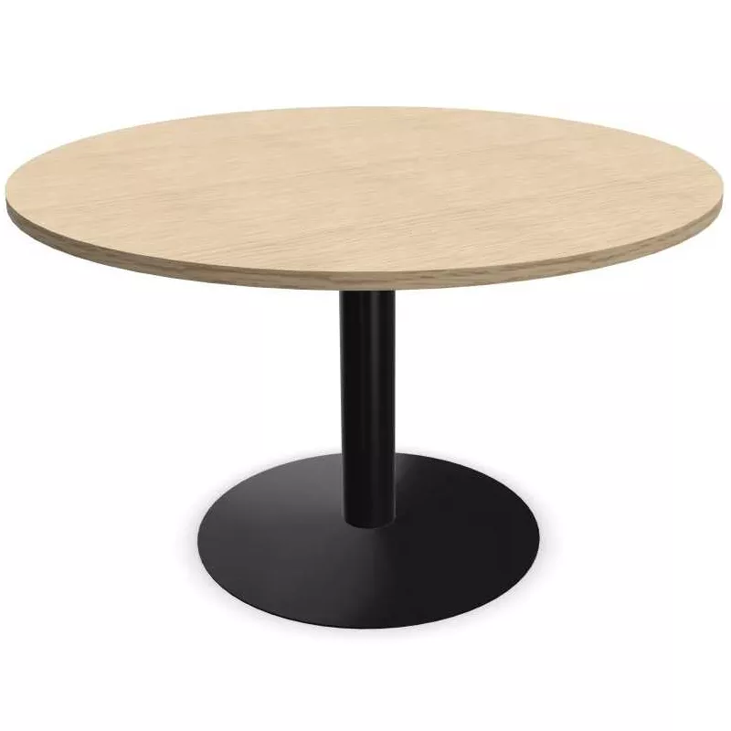 ENSEMBLE│Table ronde pied central│120 cm│ 4-5 personnes