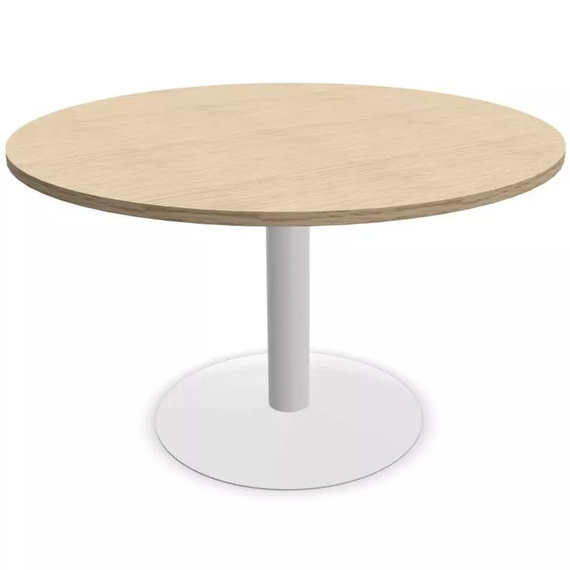ENSEMBLE│Table ronde pied central│120 cm│ 4-5 personnes