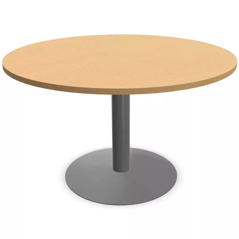 ENSEMBLE│Table ronde pied central│120 cm│ 4-5 personnes