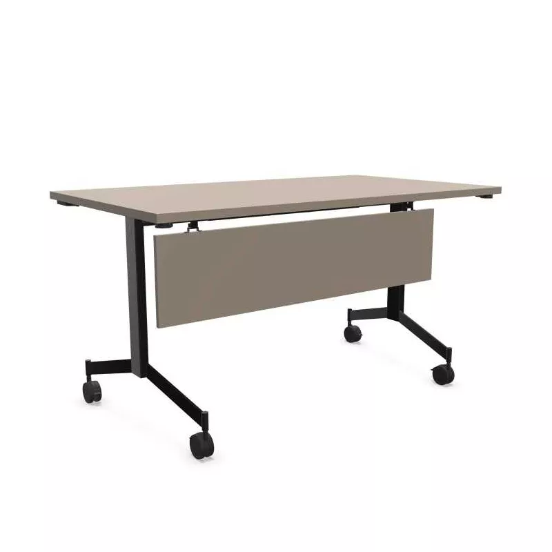 EUREKA│Table abattante rectangulaire Profondeur 70 cm avec voile de fond