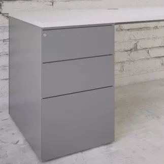 PAISIBLE│Caisson Hauteur Profondeur 60 cm bureau acier/mélaminé