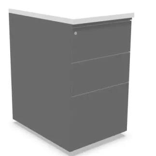 PAISIBLE│Caisson Hauteur Profondeur 60 cm bureau acier/mélaminé
