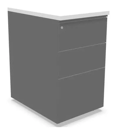 PAISIBLE│Caisson Hauteur Profondeur 60 cm bureau acier/mélaminé