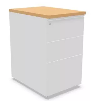 PAISIBLE│Caisson Hauteur Profondeur 80 cm bureau acier/mélaminé