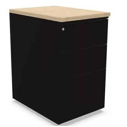 PAISIBLE│Caisson Hauteur Profondeur 80 cm bureau acier/mélaminé