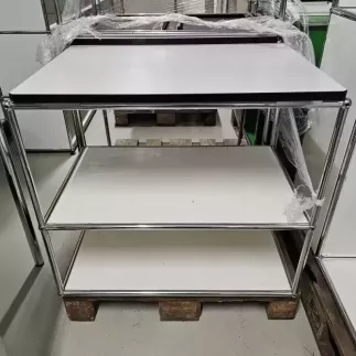 USM HALLER│Desserte blanche L 75 double hauteur