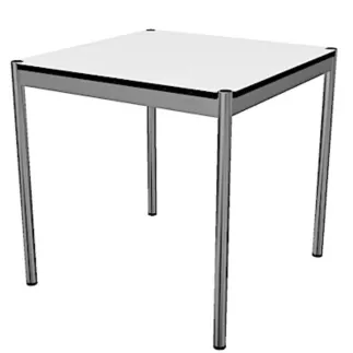 USM HALLER│Table/bureau 75x75cm│Gris perle