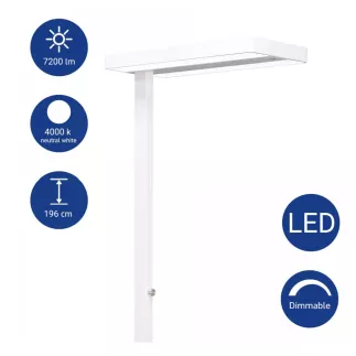 MAUL│Lampadaire LED MAUL Juvis capteur réglable - Blanc