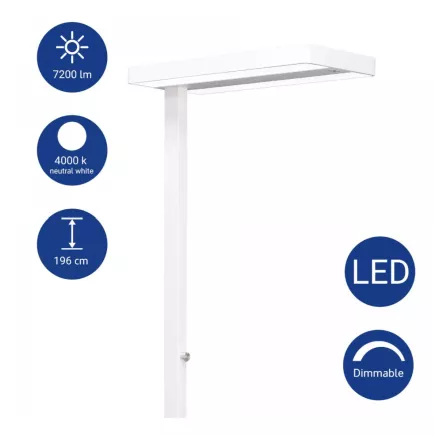 MAUL│Lampadaire LED MAUL Juvis capteur réglable - Blanc