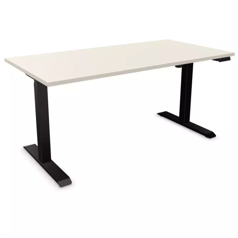LUTZ 2 épaisseur 25MM│Bureau électrique simple motorisation - 3 mémoires de position - USB A+C