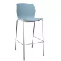 NO FRILL│Tabouret polypropylène structure chromée 7 coloris à choix