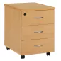 EOL ECO│Caisson 3 tiroirs mélaminé sous bureau poignée Alu-2 coloris EOL ECO│Caisson 3 tiroirs mélaminé sous bureau poignée Alu-2 coloris