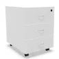 EOL ECO│Caisson 3 tiroirs mélaminé sous bureau poignée Alu-2 coloris