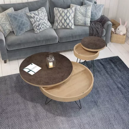 BROOKLYN │Table basse│Noyer / Acier