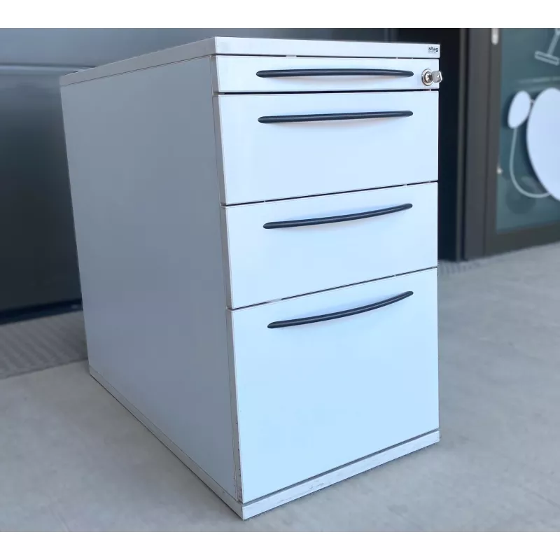 SITAG│Caisson hauteur bureau │4 tiroirs│Gris