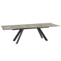 ONTARIO │Table de repas extensible L 190 à 270 cm│Argile / Noir