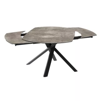 KHEOPS │Table de repas extensible│Argile / Noir