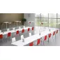 ELOISE│Table H 104.5 cm plateau et pied carré ELOISE│Table H 104.5 cm plateau et pied carré