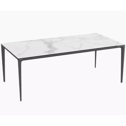 MALLORCA │Table de repas extérieur│Piètement Anthracite