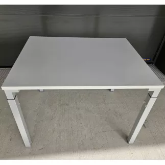 STEELCASE│Bureau droit télescopique L100 Pieds gris alu│modèle Kalidro