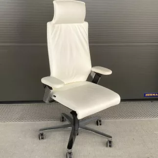 WILKHAHN ON 175/71│Fauteuil de travail Cuir blanc