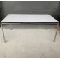 USM HALLER│Table - Bureau 175x100 Gris perle/Chromé