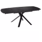 KHEOPS│Table de repas extensible│Havane / Noir