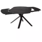 KHEOPS│Table de repas extensible│Havane / Noir