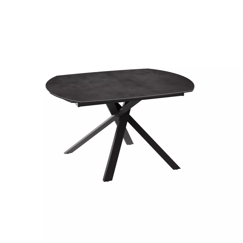 KHEOPS│Table de repas extensible│Havane / Noir