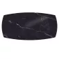 KHEOPS│Table de repas extensible│Marbre Marquina / Noir