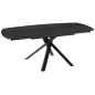 KHEOPS│Table de repas extensible│Titane / Noir