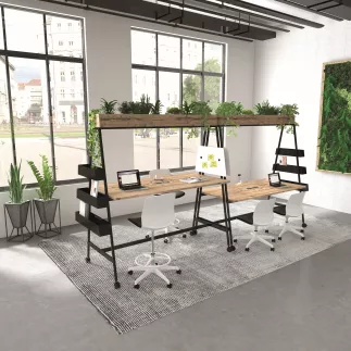 ALTO COWORKING│Stations de travail mobiles│profondeur 90 cm