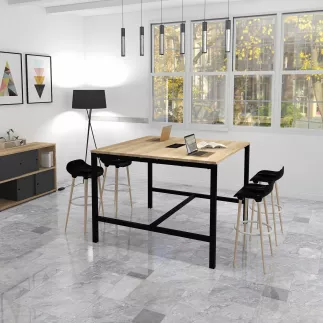 ASTROLITE HAUTE│Table polyvalente carrée L 140 x H 105cm