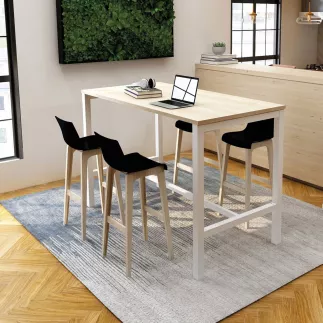 ASTROLITE HAUTE│Table polyvalente rectangle p 80 x H 105 cm