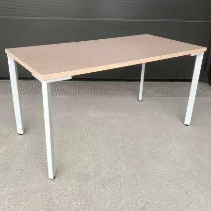 SANMA│Table modulaire 140x70x72│Hêtre/Blanc