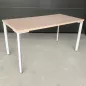 SANMA│Table modulaire 140x70x72│Hêtre/Blanc