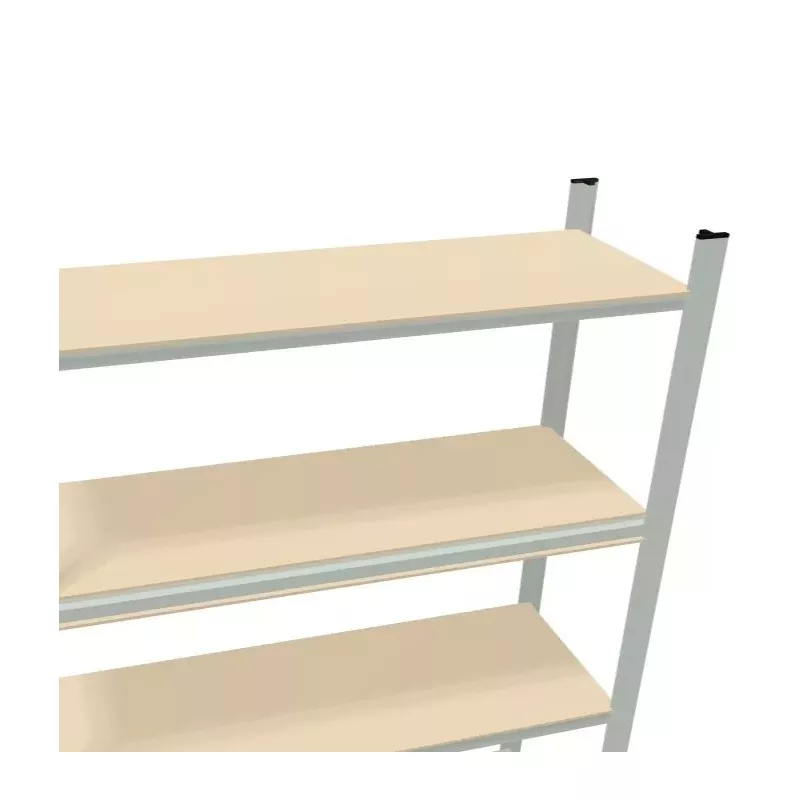 Rayonnages tubulaires│Rangement 5 tablettes - H 200 cm│Montants galvanisés Rayonnages tubulaires│Rangement 5 tablettes - H 200 cm│Montants galvanisés