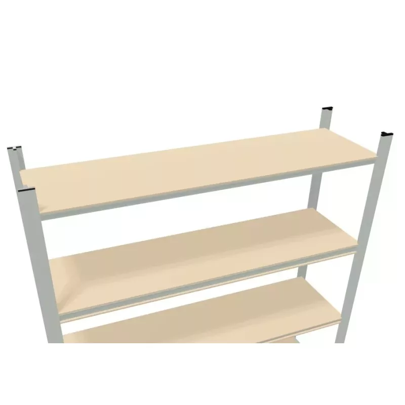 Rayonnages tubulaires│Rangement 5 tablettes - H 200 cm│Montants galvanisés Rayonnages tubulaires│Rangement 5 tablettes - H 200 cm│Montants galvanisés