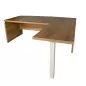 SANMA│Bureau Direction arqué L 200 x p 165 avec retour p 60 cm│Cerisier