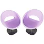 PARME│Lot de 2 sièges Design │Parme / Gris chromé PARME│Lot de 2 sièges Design │Parme / Gris chromé
