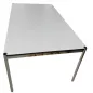 USM HALLER│Table - Bureau 175x100 Gris perle/Chromé