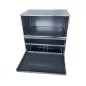 USM HALLER│Bibliothèque 3 cases 1L x 3H-Ouvert-DS-tablettes- Gris anthracite